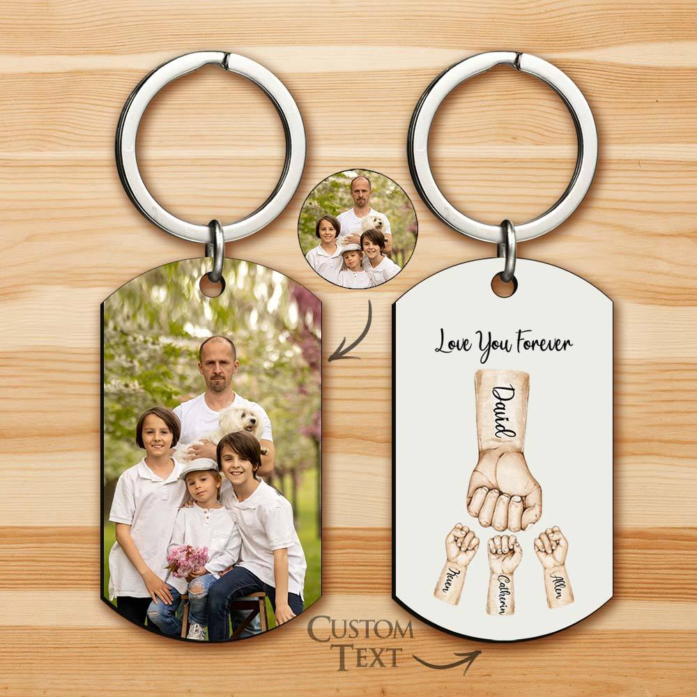 fathers day surprise keychain for dad inspired by bump keychain best dad ever keychain photo keyring father s day gift photo