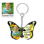 personalized photo keychain cross acrylic memorial design