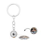 Custom Photo Projection Keychain Sun and Moon Couple Commemorative Gifts