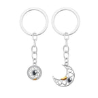 Custom Photo Projection Keychain Sun and Moon Couple Commemorative Gifts
