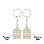 personalized engraved house keychains keepsake as a new home gift