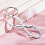 Custom Engraved Keychain Infinity Symbol Hollow Out Creative Gifts