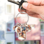 Custom Photo Metal Keychain Personalized Keychain Gift for Him or Her