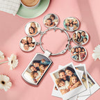 Custom Photo Metal Keychain Personalized Keychain Gift for Him or Her