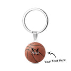 Personalized Basketball Keychain Custom Text Key Chains