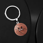 Personalized Basketball Keychain Custom Text Key Chains