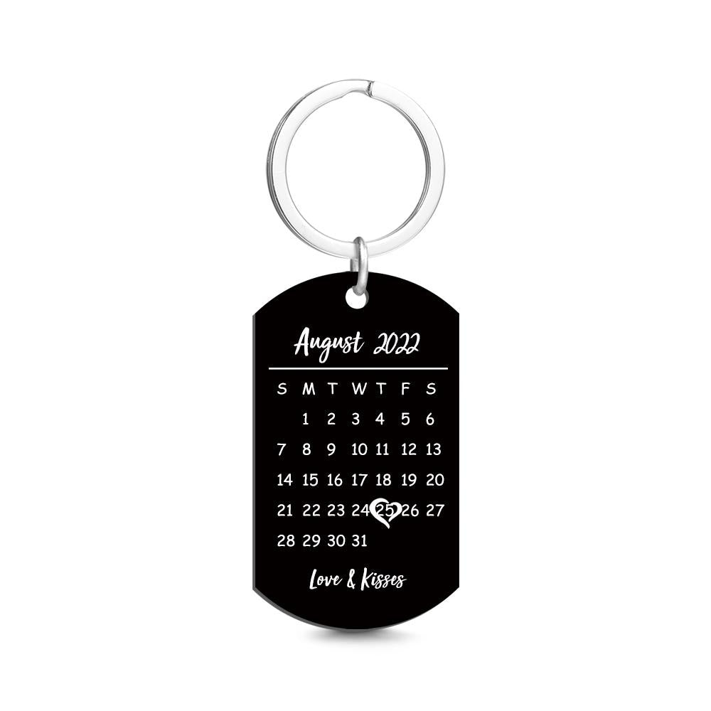 Father's Day Gifts Custom Keychain Photo Calendar Keychain Tag Keychain Personal custom gift