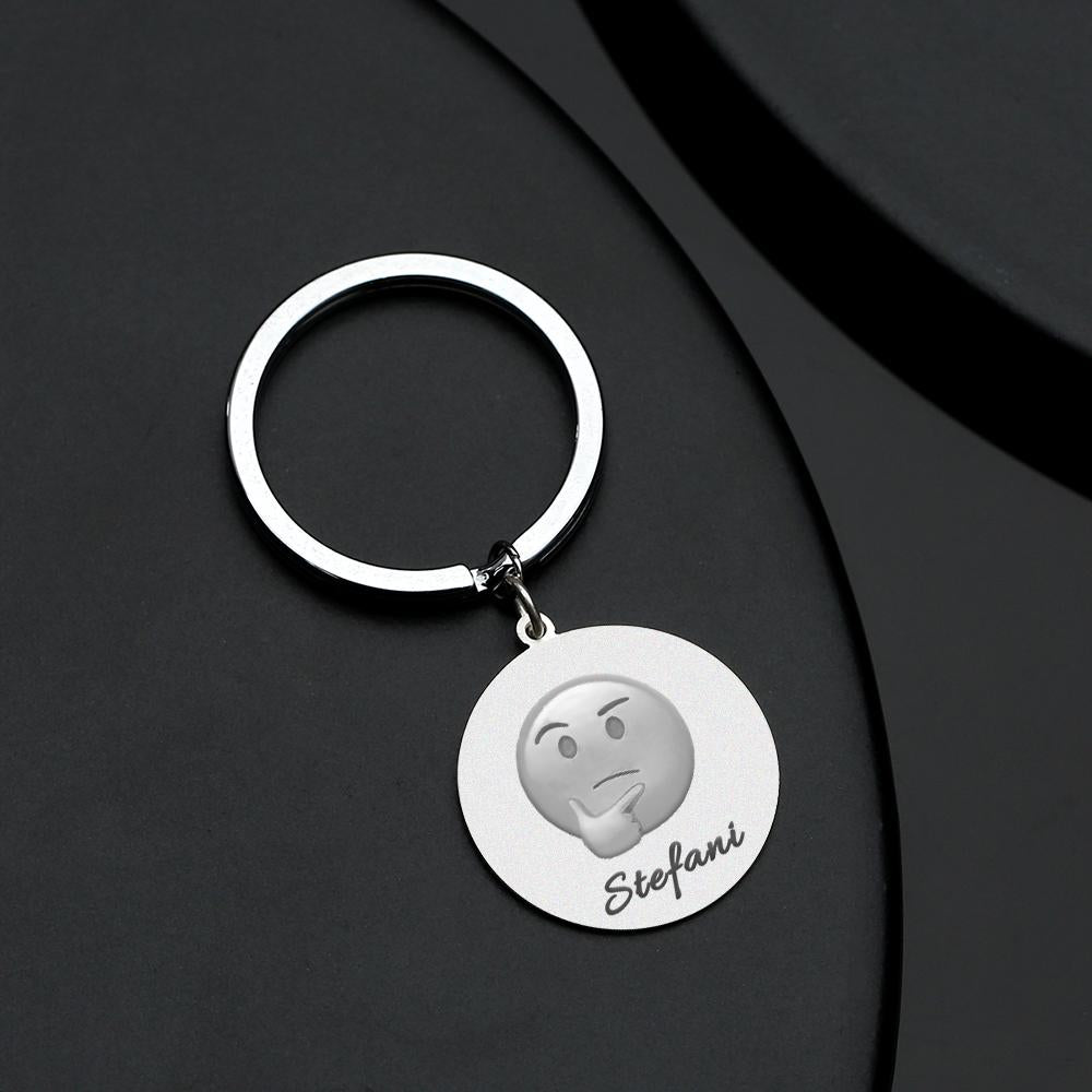 Emoji Keychain, Custom Keychain, Personalized Emoji Funny Gifts, Cool Keychains, Unique Gifts