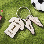 Custom Engraved Daddy's Soccer Team Wooden Sports Gifts
