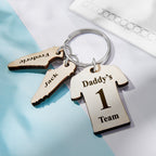 Custom Engraved Daddy's Soccer Team Wooden Sports Gifts