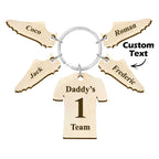 Custom Engraved Daddy's Soccer Team Wooden Sports Gifts