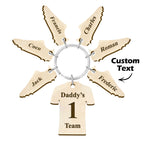 Custom Engraved Daddy's Soccer Team Wooden Sports Gifts