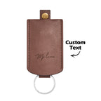 Custom Engraved Keychain Leather Pulling Key Holder Gifts for Men