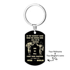 engraved tag keychain custom engraving gift for brother 26