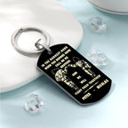 dragon ball black engraved tag keychain custom engraving everyday carry