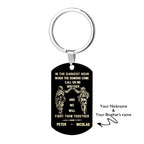 engraved tag keychain custom engraving gift for brother 27