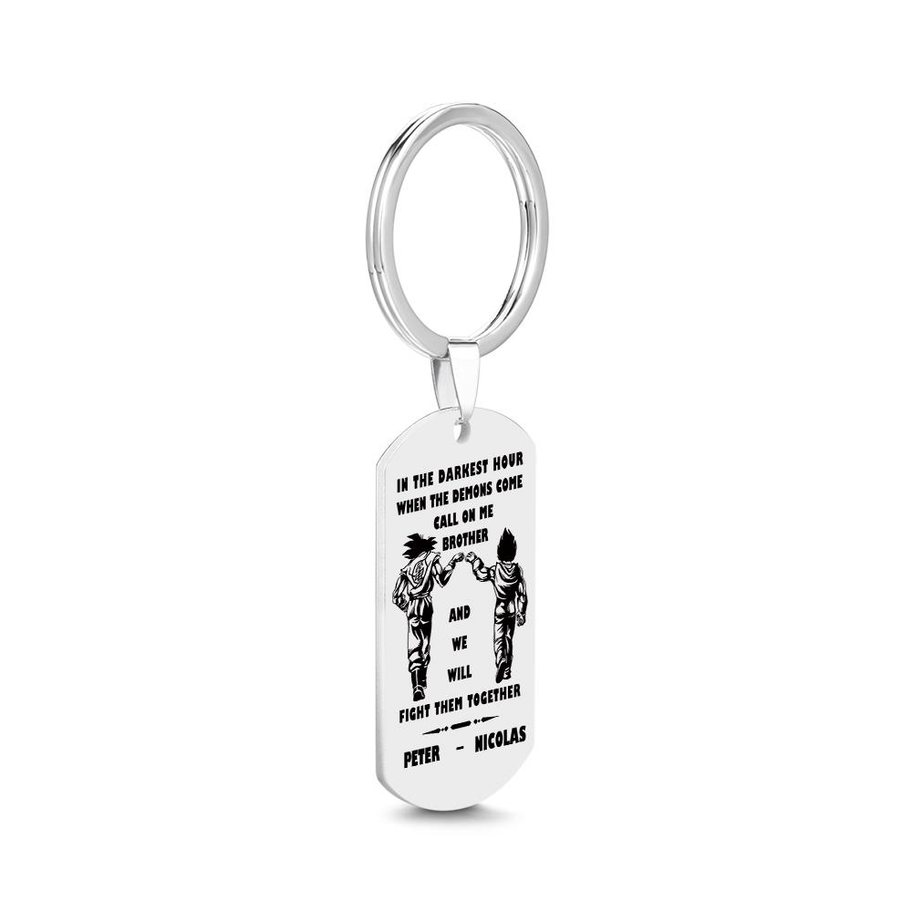 engraved tag keychain custom engraving