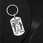 engraved tag keychain custom engraving everyday carry stainless steel