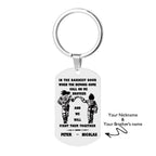 engraved tag keychain custom engraving gift for brother 29
