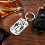 engraved tag keychain custom engraving everyday carry design