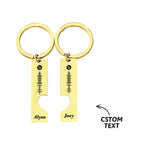 Scannable Custom Music Code Keychain 2pcs a Set