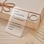 Custom Acrylic Love Letter Keychain Valentine's Day Gift For Boyfriend