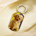 personalized photo or name loss of dog gift keychain everyday keepsake main view