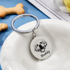 personalized photo or name keychain loss of dog gift everyday keepsake personalized preview