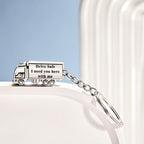 Customized Truck Keychain  Drive Safe Keychain  Custom Truck charm  Engraved Keychain  Husband Gift Boyfriend Gift