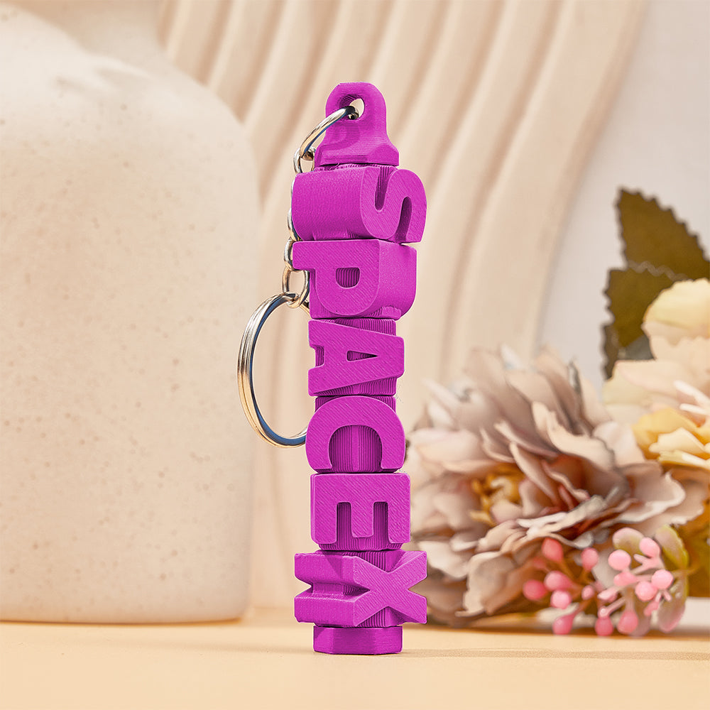 3D Printed Personalised Name Keychain Colorful Name Tags Personalised Gifts for Him