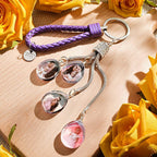 Custom Photo Keychain Diamond Inlaid Crystal Keychain Unique Gifts