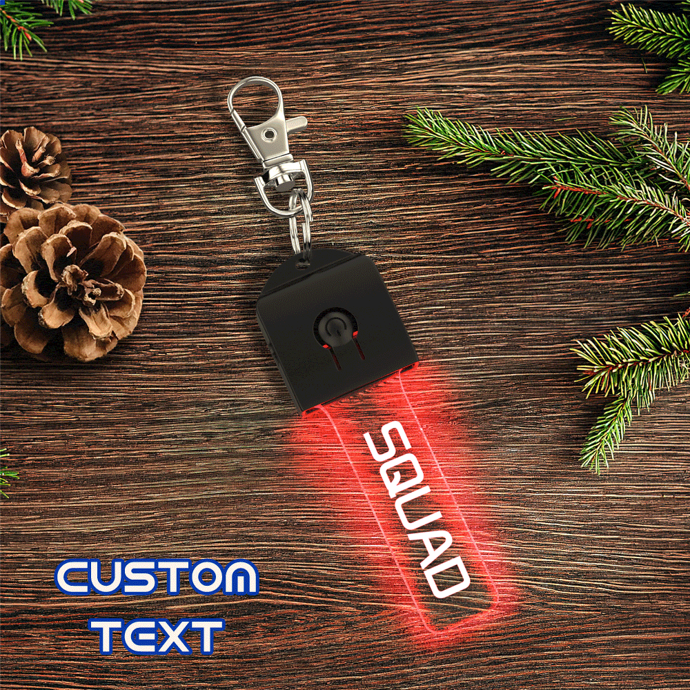 Llavero de luz LED con flash grabado personalizado