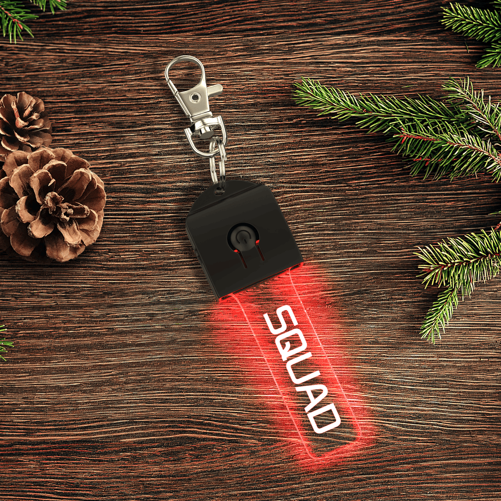 Llavero de luz LED con flash grabado personalizado
