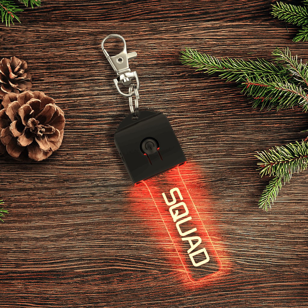 Llavero de luz LED con flash grabado personalizado