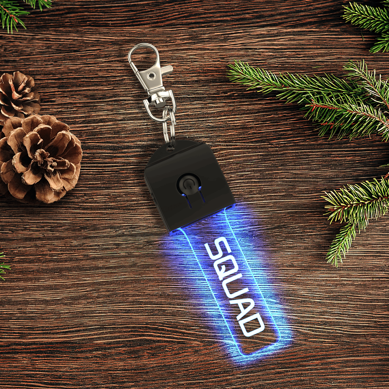 Llavero de luz LED con flash grabado personalizado