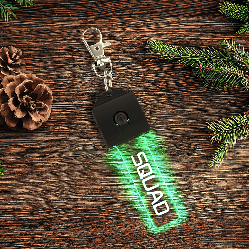 Llavero de luz LED con flash grabado personalizado