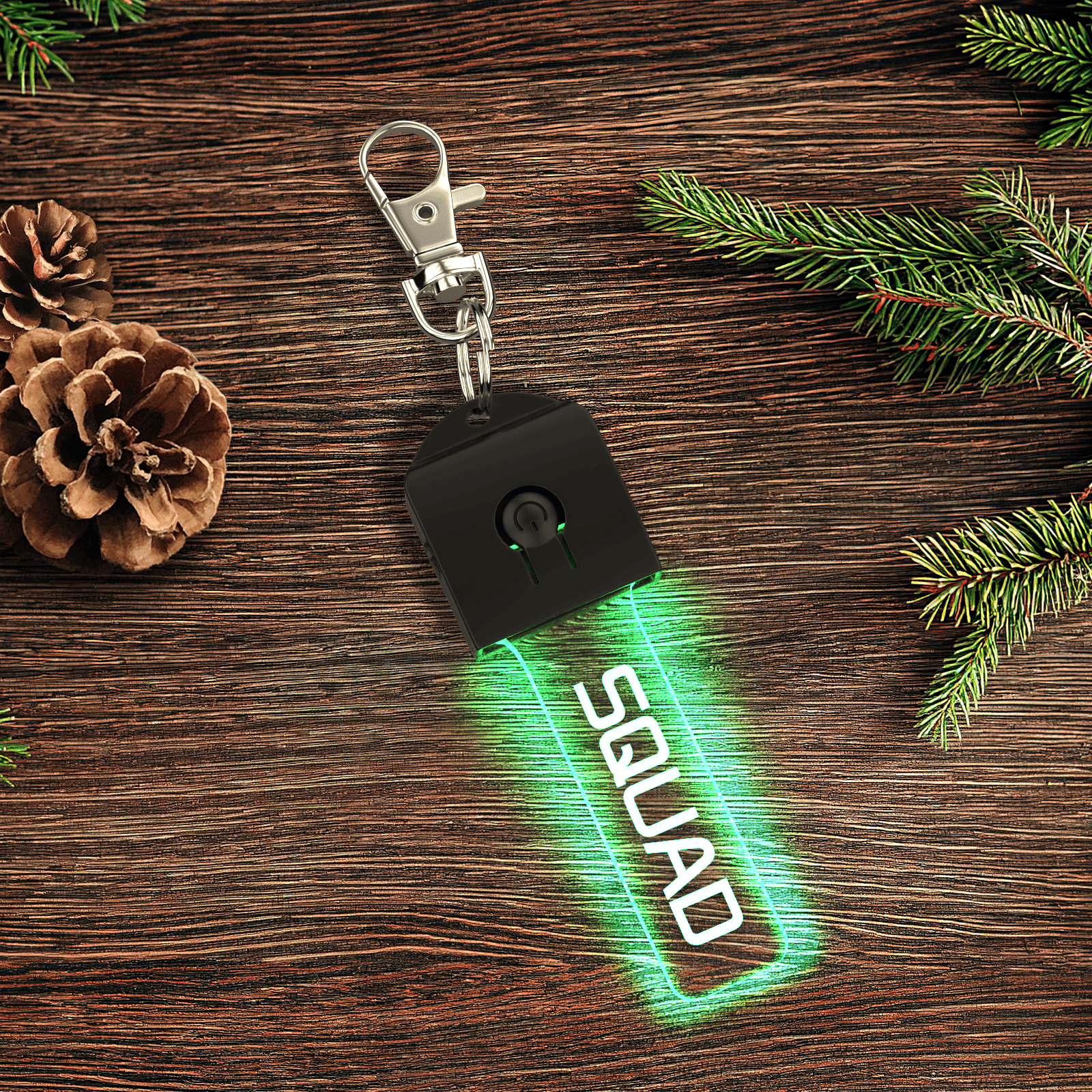 Llavero de luz LED con flash grabado personalizado