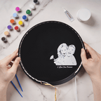 Personalized Photo Moon Lamp With Text DIY Clay Color Paint Night Light For Couples