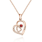Stethoscope Birthstone Necklace Personalized Engraved Jewelry Nurse Gift