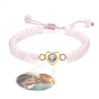 Personalized Photo Projection Beads Bracelet Heart-Shaped Bracelet Beautiful Gift For Her