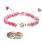 Personalized Photo Projection Beads Bracelet Heart-Shaped Bracelet Beautiful Gift For Her