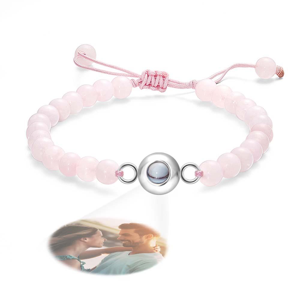 Personalized Photo Projection Beads Bracelet Elegant Gift For Her