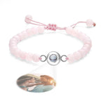 Personalized Photo Projection Beads Bracelet Elegant Gift For Her