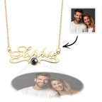 Custom Projection Neckalce with Name Simple Gifts for Couple