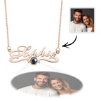 Custom Projection Neckalce with Name Simple Gifts for Couple