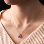 Custom Photo Projection Necklace Creative Apple Gifts for Couple