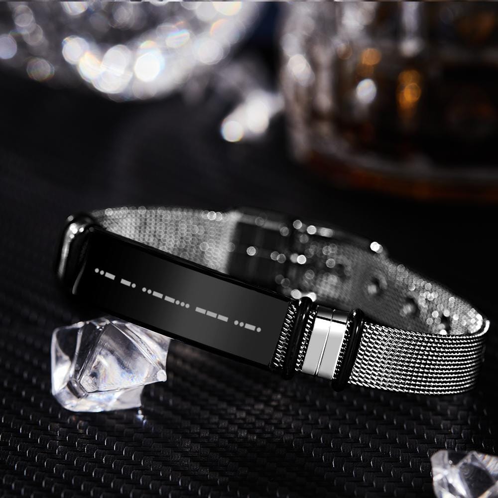stainless steel finish bracelet gift for boyfriend