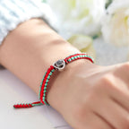 Custom Projection Photo Bracelet Weave Heart-shaped Commemorate Gifts