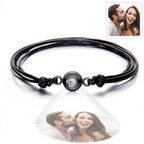 Custom Projection Photo Bracelet Weave Style Colorful Couple Gifts