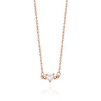 Personalized Heart-Shaped Birthstone Necklace Anniversary Birthday Gift for Her